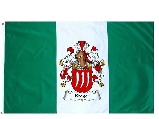 Kroger Coat of Arms Flag / Family Crest Flag