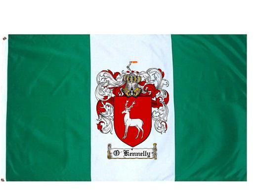 O'Kennelly Coat of Arms Flag / Family Crest Flag