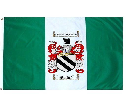 Ratliff Coat of Arms Flag / Family Crest Flag - Coat of Arms