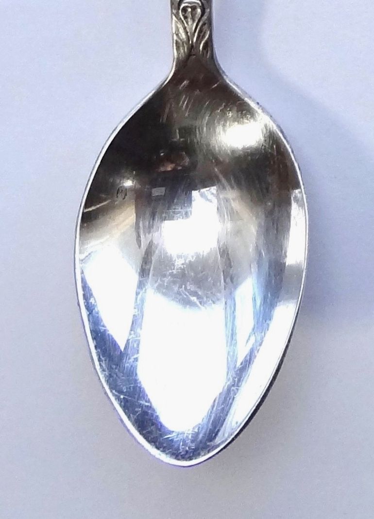 Collector Souvenir Spoon Canada Alberta Edmonton C.N. Tower Porcelain