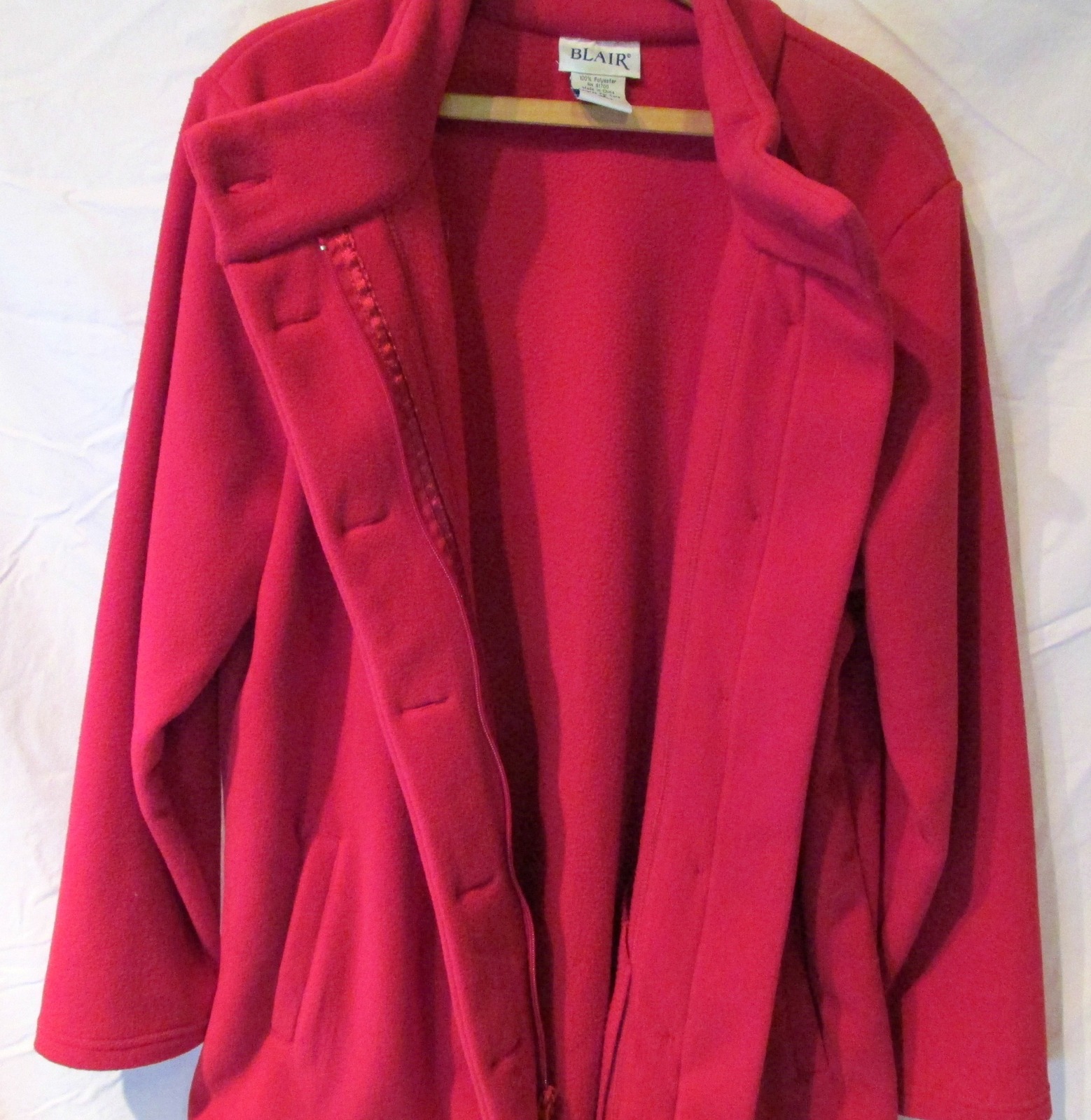 Scandia Red Fleece Coat from Blair Ladies Misses - Coats & Jackets