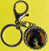 Beauty and the beast Coke Sprite Diet pepsi & more Soda beer cap Keychain image 2