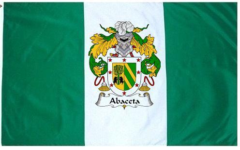 Abaceta Coat of Arms Flag / Family Crest Flag
