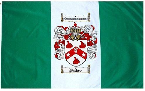 Baikey Coat of Arms Flag / Family Crest Flag