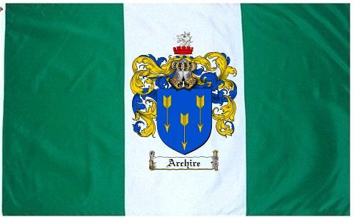 Archire Coat of Arms Flag / Family Crest Flag