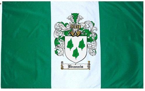 Brannis Coat of Arms Flag / Family Crest Flag