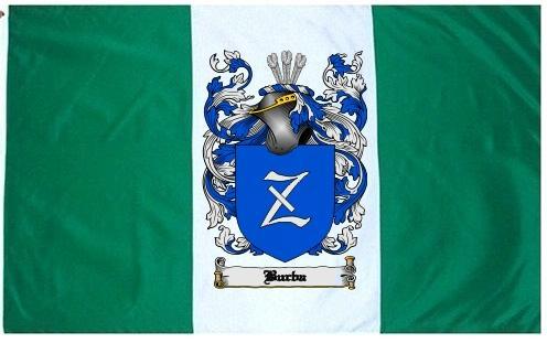 Burba Coat of Arms Flag / Family Crest Flag