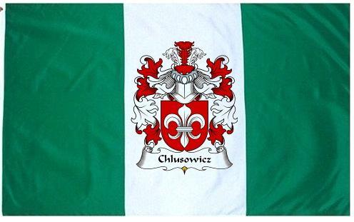 Chlusowicz Coat of Arms Flag / Family Crest Flag