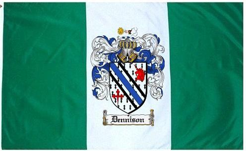 Dennison Coat of Arms Flag / Family Crest Flag - Coat of Arms