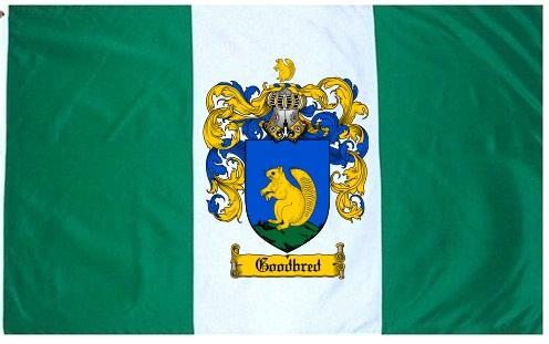 Goodbred Coat of Arms Flag / Family Crest Flag