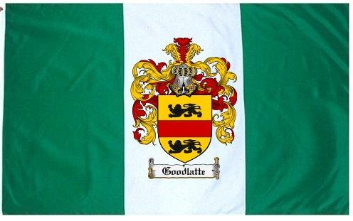 Goodlatte Coat of Arms Flag / Family Crest Flag