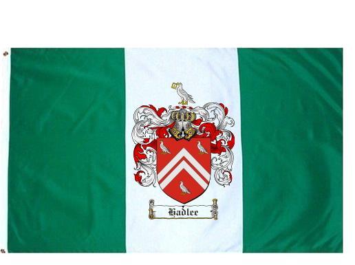 Hadlee Coat of Arms Flag / Family Crest Flag