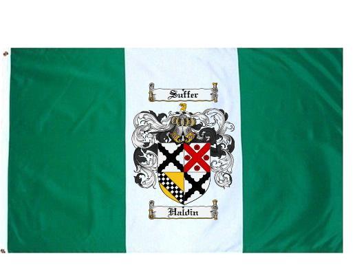 Haldin Coat of Arms Flag / Family Crest Flag