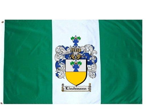 Lindemann Coat of Arms Flag / Family Crest Flag