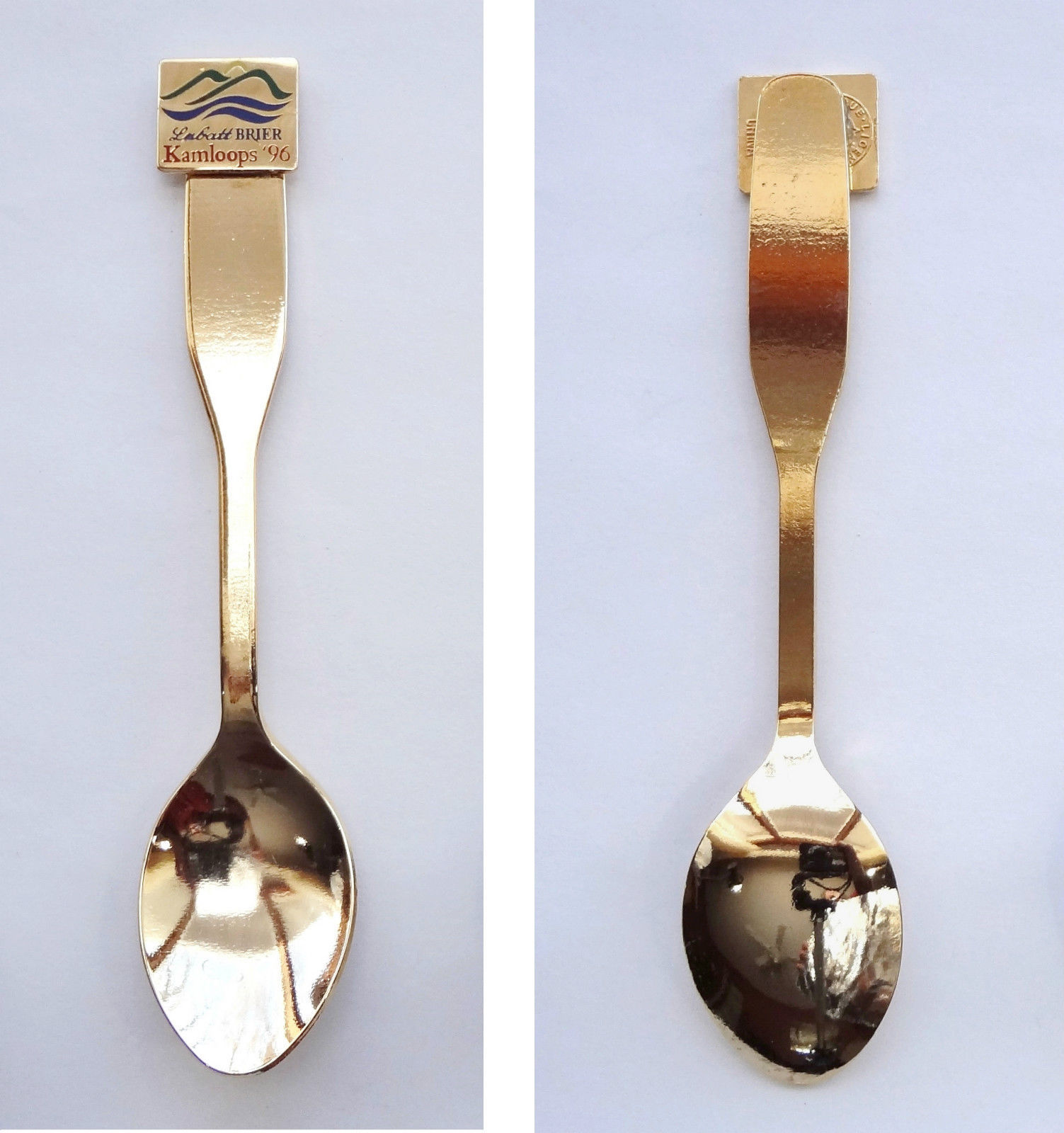 Collector Souvenir Spoon Canada BC Kamloops Labatt Brier 96 Curling