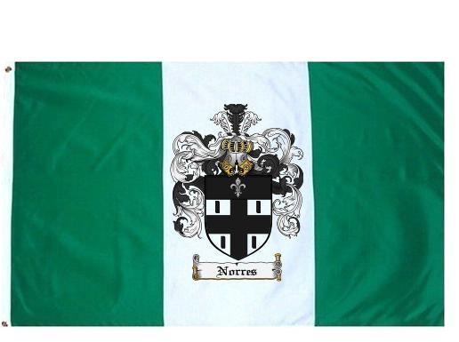 Norres Coat of Arms Flag / Family Crest Flag