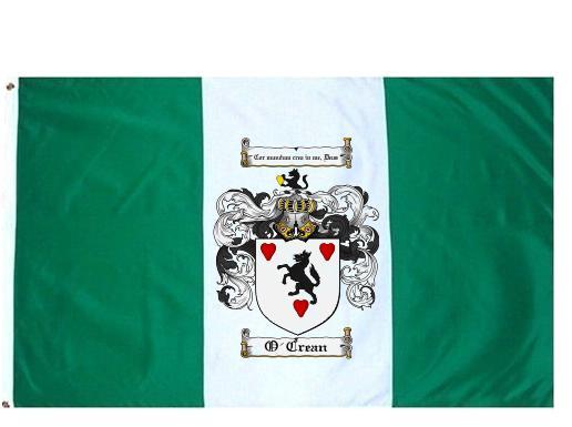 O'Crean Coat of Arms Flag / Family Crest Flag