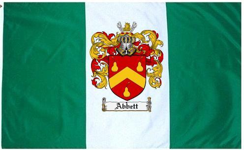 Abbett Coat of Arms Flag / Family Crest Flag