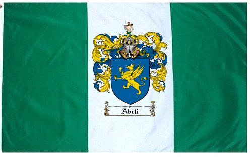 Abrli Coat of Arms Flag / Family Crest Flag