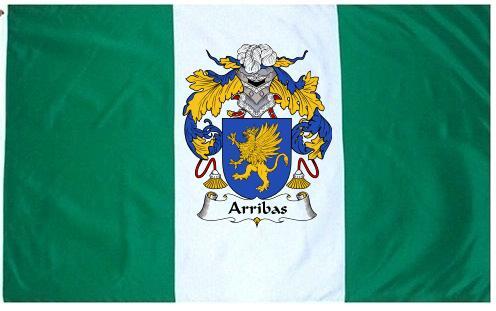 Arribas Coat of Arms Flag / Family Crest Flag