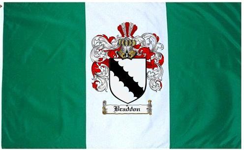 Braddon Coat of Arms Flag / Family Crest Flag