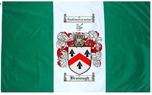 Brannagh Coat of Arms Flag / Family Crest Flag