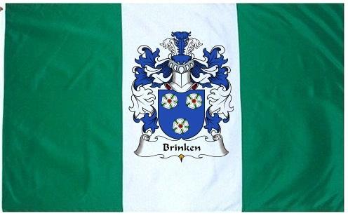 Brinken Coat of Arms Flag / Family Crest Flag