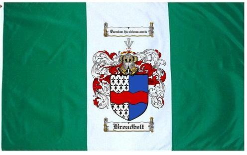 Broadbelt Coat of Arms Flag / Family Crest Flag
