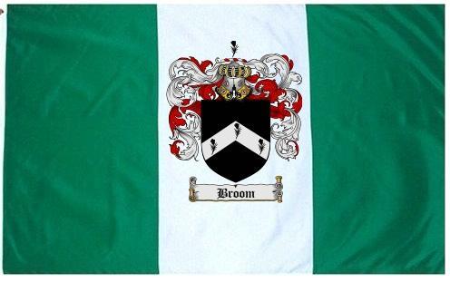 Broom Coat of Arms Flag / Family Crest Flag