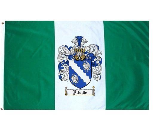Pitville Coat of Arms Flag / Family Crest Flag