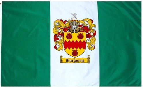 Burgoyne Coat of Arms Flag / Family Crest Flag