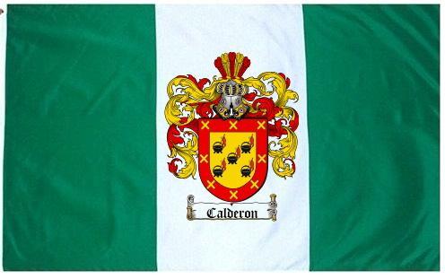  Calderon  Coat of Arms Flag Family Crest Flag Coat of Arms