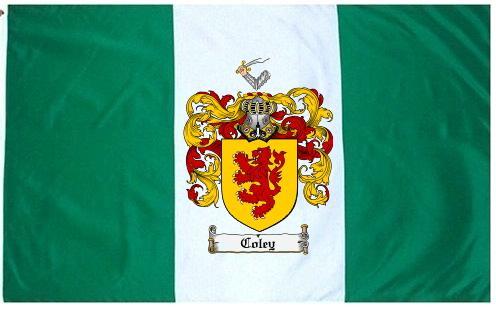 Coley Coat of Arms Flag / Family Crest Flag - Coat of Arms