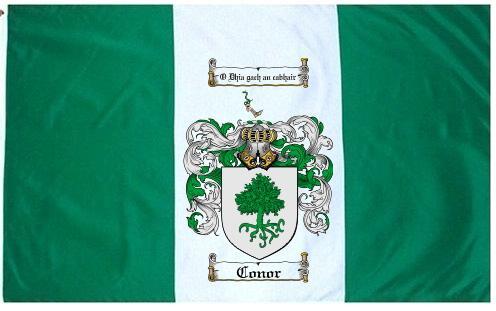 Conor Coat of Arms Flag / Family Crest Flag