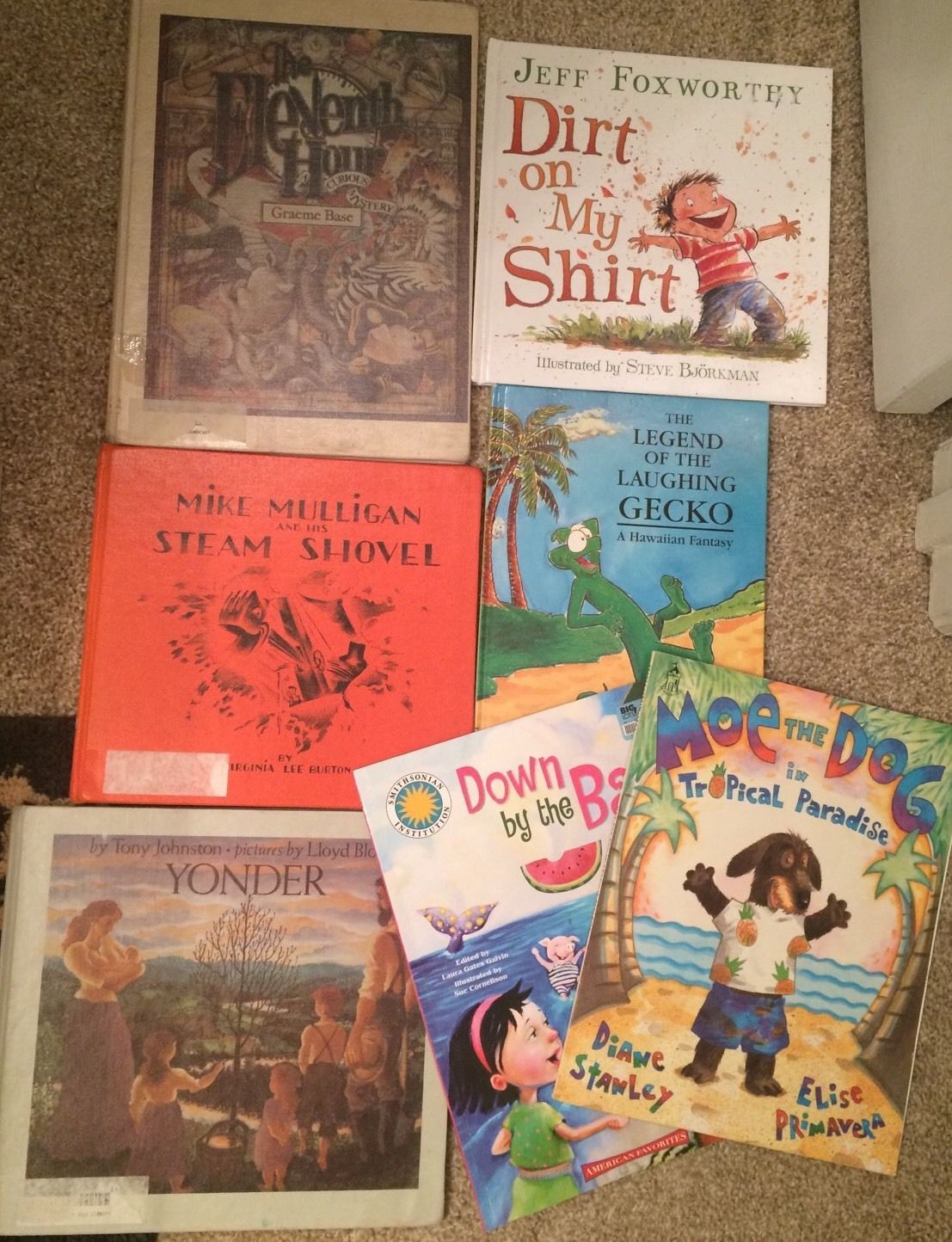 Children's Books Lot Of 7 Hardcover And Paperback Books