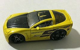 New 2004 Mattel Hot Wheels First Editions Yellow Tooned Corvette B4 - $8.66
