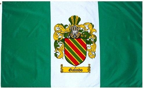 Galindo Coat of Arms Flag / Family Crest Flag