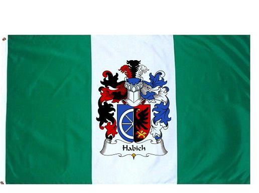 Habich Coat of Arms Flag / Family Crest Flag
