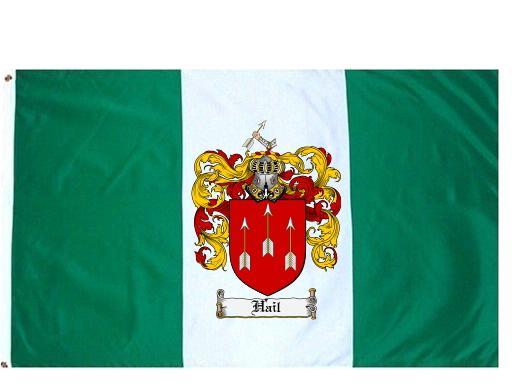 Hail Coat of Arms Flag / Family Crest Flag