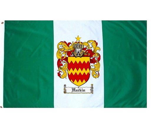 Harkin Coat of Arms Flag / Family Crest Flag - Coat of Arms