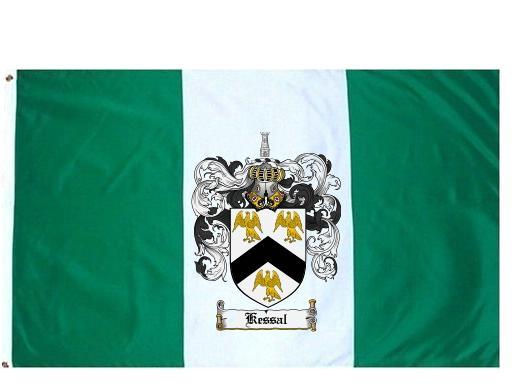 Kessal Coat of Arms Flag / Family Crest Flag
