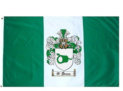 O'Drone Coat of Arms Flag / Family Crest Flag