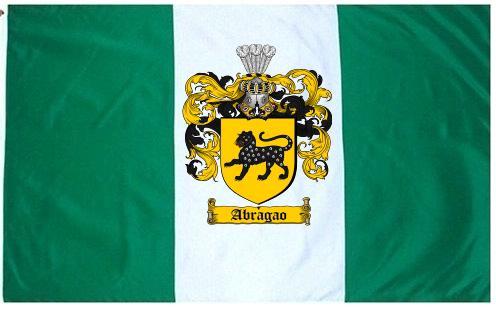 Abragao Coat of Arms Flag / Family Crest Flag