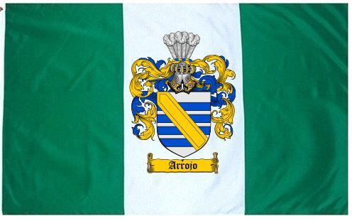Arrojo Coat of Arms Flag / Family Crest Flag