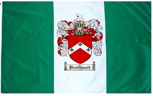 Braithwait Coat of Arms Flag / Family Crest Flag