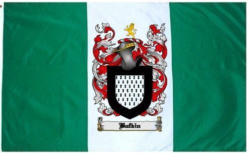 Buffkin Coat of Arms Flag / Family Crest Flag