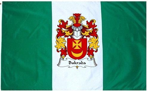 Bukraba Coat of Arms Flag / Family Crest Flag
