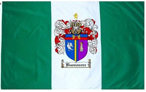 Buonocore Coat of Arms Flag / Family Crest Flag