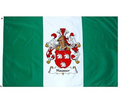Hausser Coat of Arms Flag / Family Crest Flag