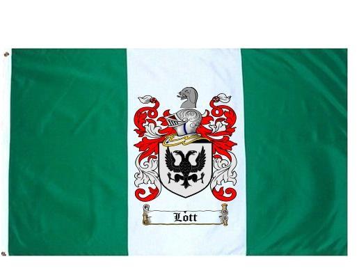 Lott Coat of Arms Flag / Family Crest Flag - Coat of Arms